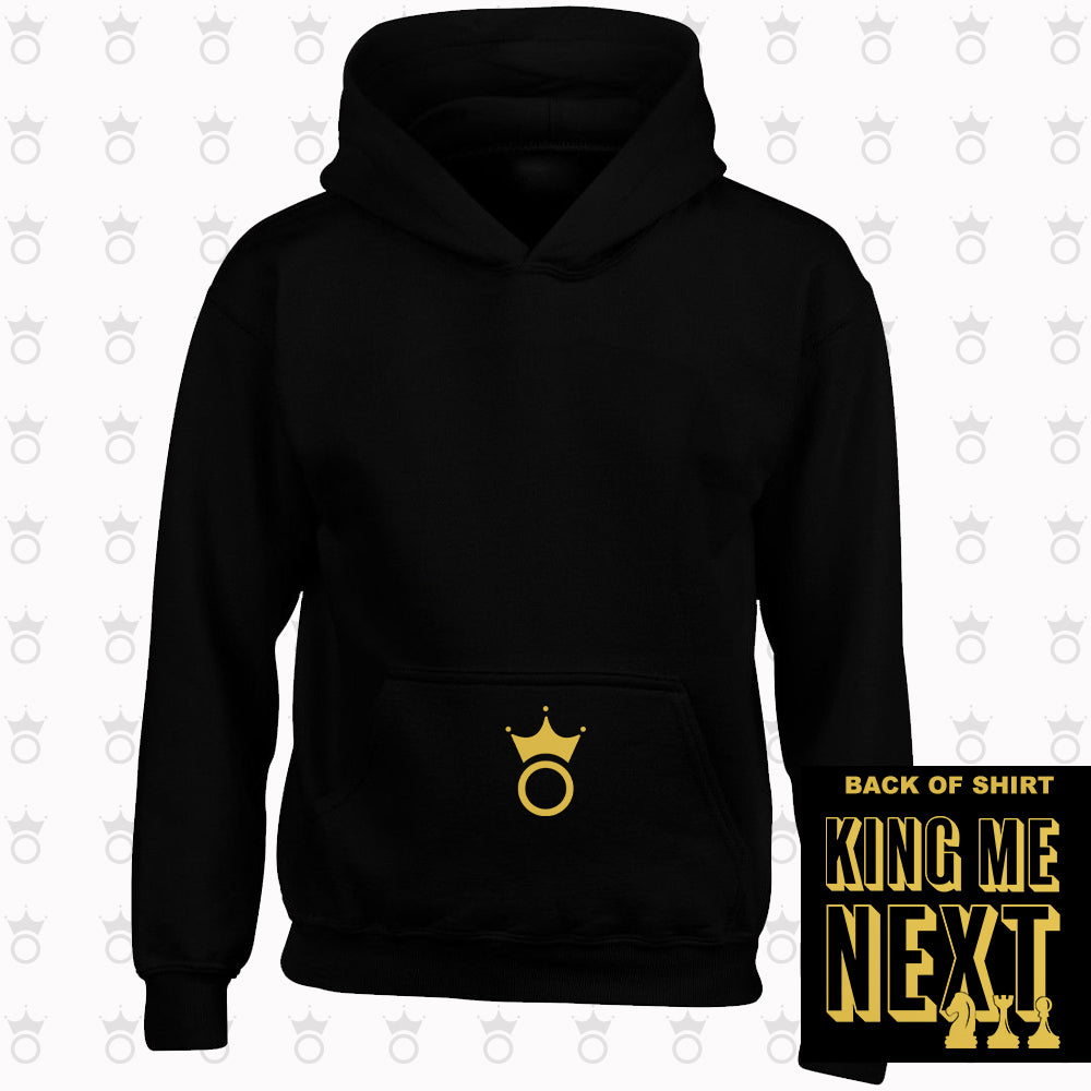 King Me Next Hoodie (Black and Gold Standard)